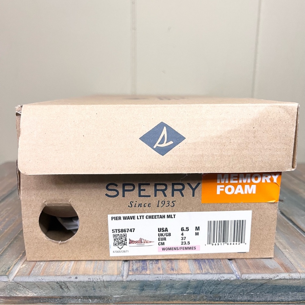 SPERRY Women’s Pier Wave LTT Cheetah MLT Memory Foam Slip On Sneakers 6.5M - Picture 10 of 10